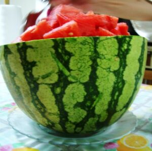 Spiked Watermelon with Vodka!