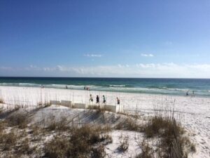 The view from the Sea Oats Motel in Destin, FL
